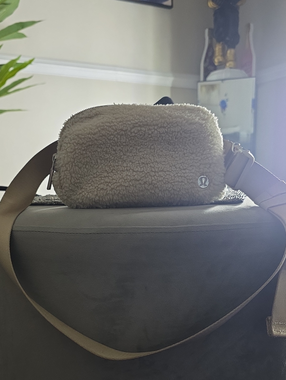 lululemon athletica Tan Sherpa Crossbody Bag